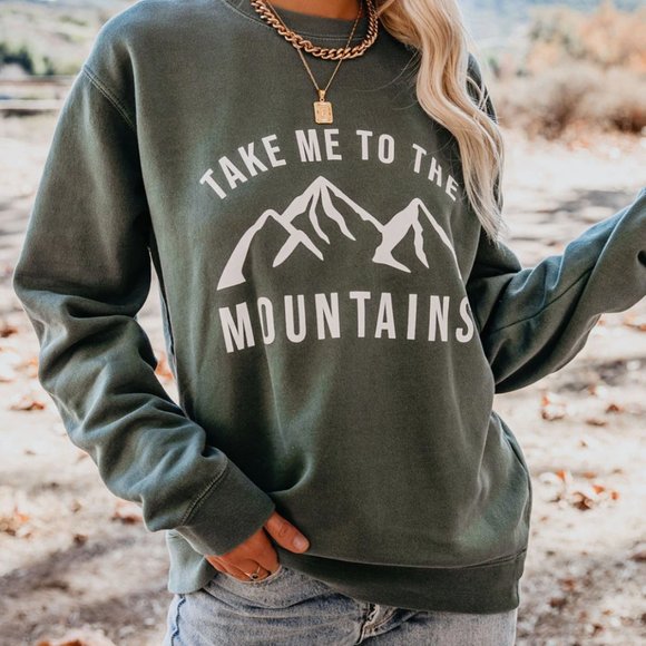 Take Me to the Mountains Graphic Sweatshirt - Picture 5 of 6